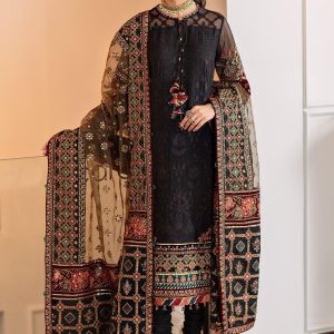 3 Pc Unstiched Embroidered Lawn Suit | Brand: BAROQUE | Best Collection 2025
