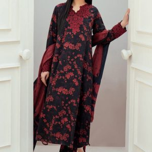 3 Pc Unstiched Embroidered Lawn Suit | Brand: BAROQUE | Best Collection 2025