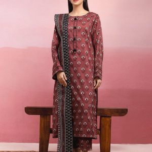 3 Pc Unstiched Fabric Lawn | Brand: EDENROBE | Best Collection 2025