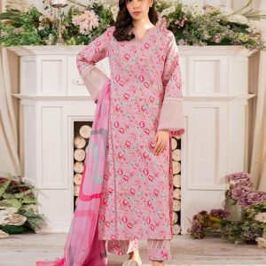 3 Pc Unstiched Embroidered Lawn Collection | Summer Collection 2025