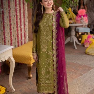 3 Pc Unstiched Embroidered Lawn Suit | Brand: ASIM JOFA | Best Collection 2025