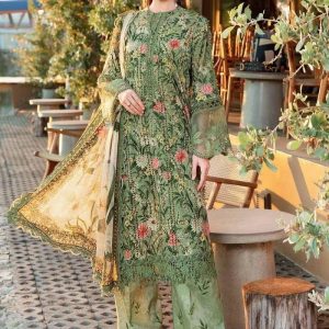 3 Pc Unstiched Embroidered  Lawn | Brand: MARIA B | Best Collection 2025